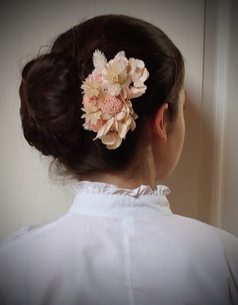 Barrette à cheveux rose