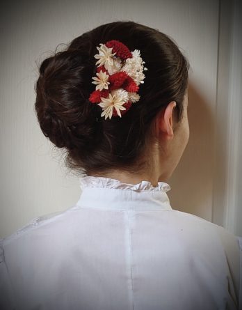 Barrette à cheveux rouge