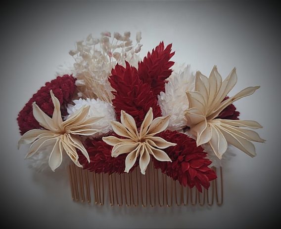 barrette à cheveux rouge