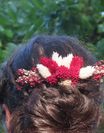 Barrette à cheveux rouge