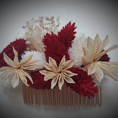 barrette à cheveux rouge